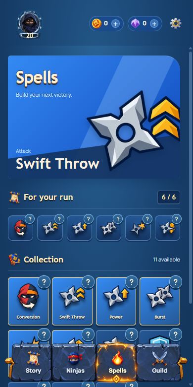 Build your spell loadout