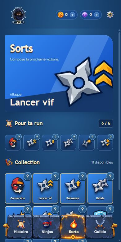 Compose tes sorts